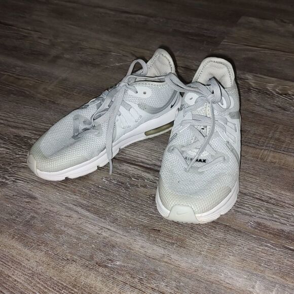 Kids Nike Air Max sequent 3 pure platinum  Sz 12 - Picture 1 of 7